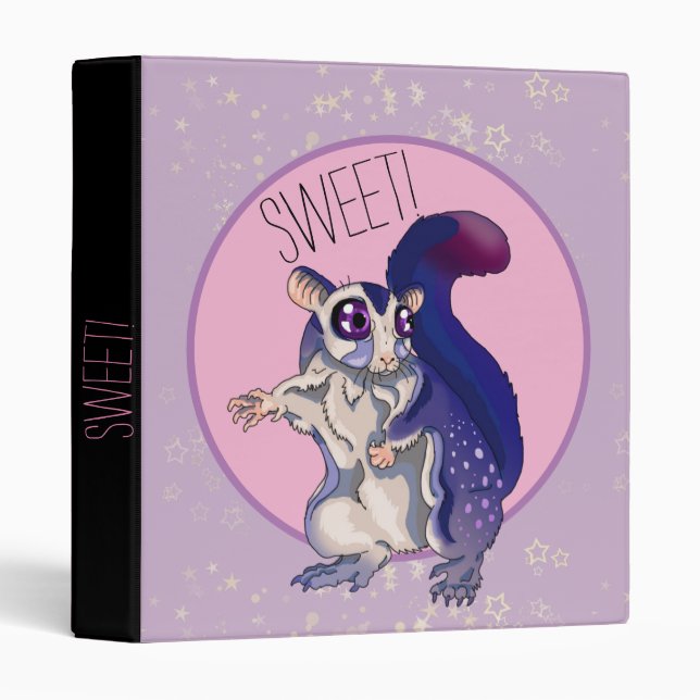 Sweet Sugar Glider Baby Binder (Front/Spine)