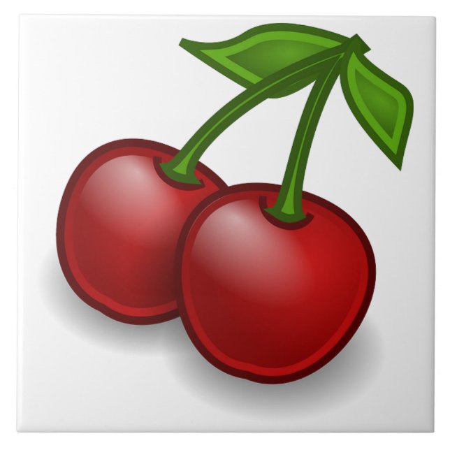 Sweet Summer Cherries Lrg Tile (Front)