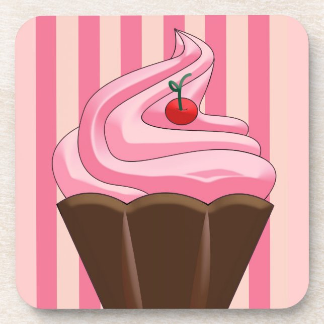 Sweet Summer Dessert Artwork Coaster (Front)