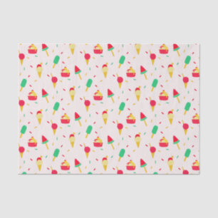 Sweet Summer Fun Rainbow Ice Cream Sprinkles Tissue Paper