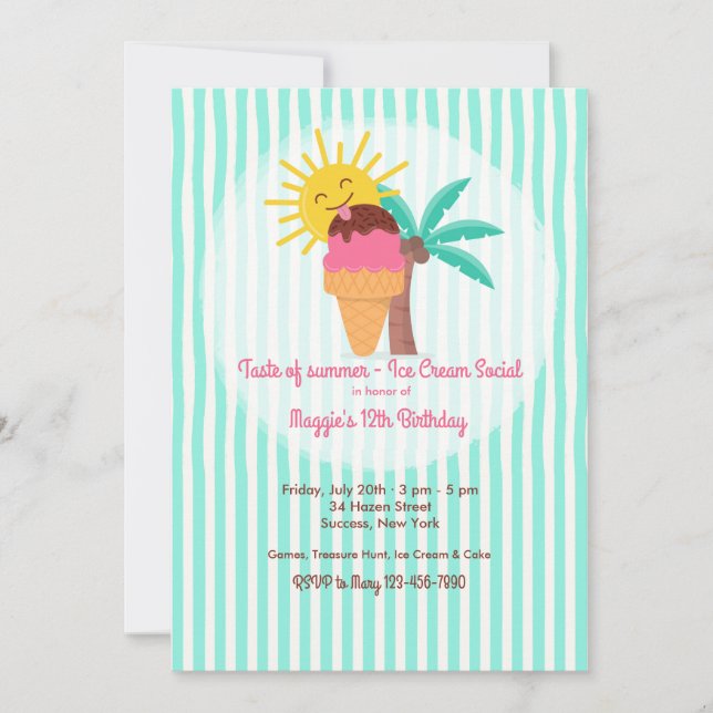 Sweet Summer Invitation (Devant)