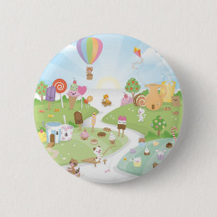 Sweet summer paradise! 2 inch round button