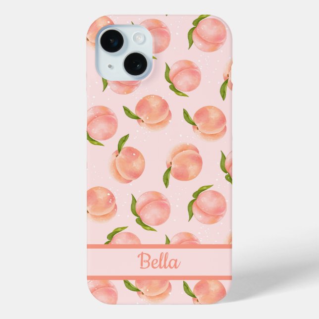 Sweet Summer Peach Pattern Case-Mate iPhone Case (Back)