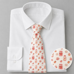 Sweet Summer Peach Pattern Tie