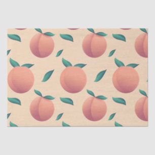 Sweet Summer Peach Pattern Tissue Paper
