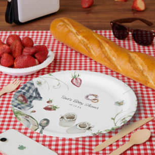 Sweet Summer Picnic Baby Shower Paper Plate
