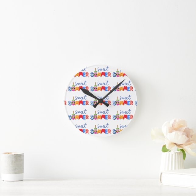 sweet summer round clock (Home)
