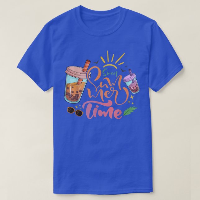 Sweet Summer Time Bubble Tea Lovers Summer Vacatio T-Shirt (Design Front)