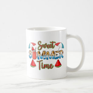 Sweet Summer Time   Colourful Watermelon Slice Coffee Mug