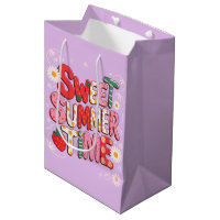 Sweet Summer Time Coquette Strawberry Retro Beach 