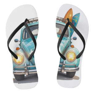 Sweet Summer Time - Cute Watermelon Summer Vibes T Flip Flops