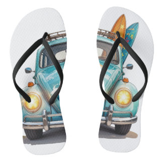Sweet Summer Time - Cute Watermelon Summer Vibes T Flip Flops