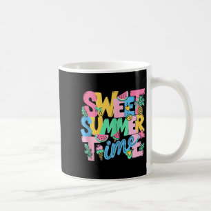 Sweet summer time men women kids funny beach coffee mug