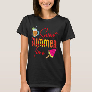 Sweet Summer Time Teacher Off Duty Happy Last Day T-Shirt