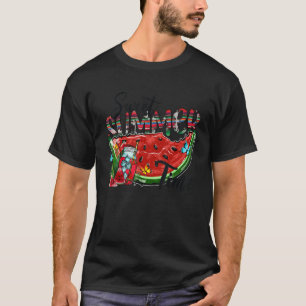 Sweet Summer Time Tropal Fruit  Watermelon Men Wom T-Shirt