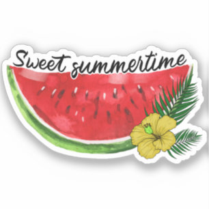 Sweet Summer Time Watercolor Watermelon
