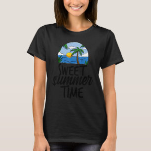 Sweet Summer Time Women Beach Adventures Love Sunr T-Shirt