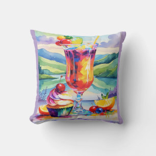 SWEET SUMMER TREATS THROW PILLOW
