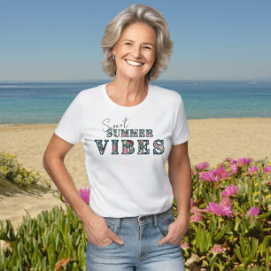 Sweet Summer Vibes - Floral Typography T-Shirt