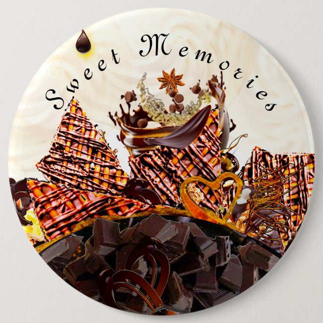 SWEET SUN DAY! :) 6 INCH ROUND BUTTON (Front)