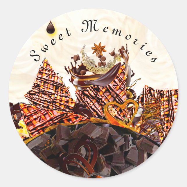 SWEET SUN DAY! :) CLASSIC ROUND STICKER (Front)