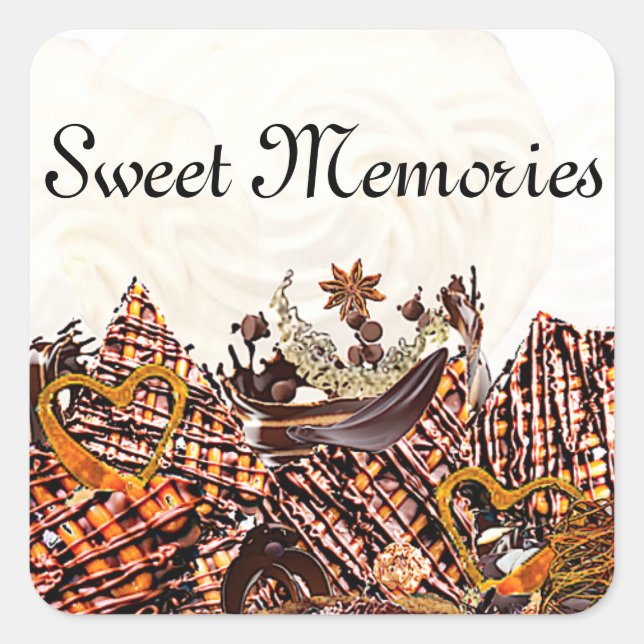 SWEET SUN DAY! :) SQUARE STICKER (Front)