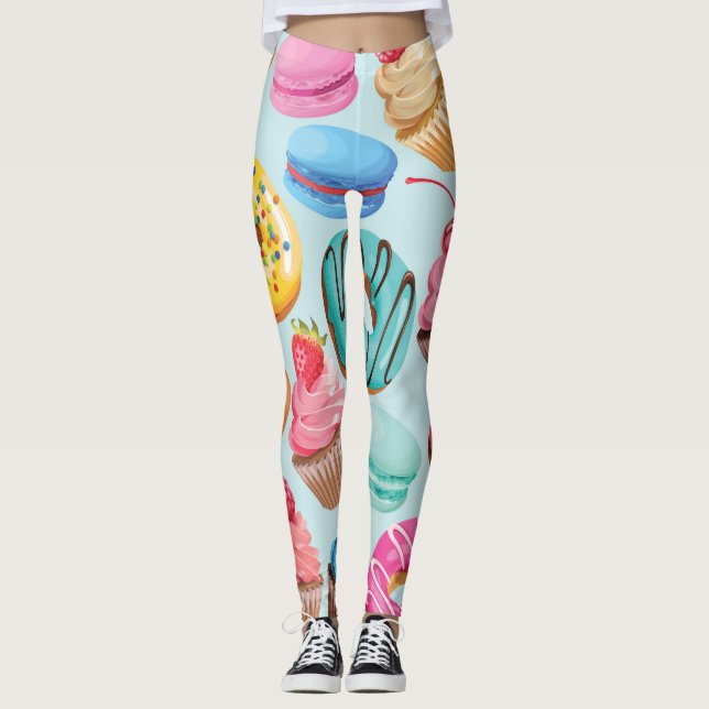 Sweet Sweets: Pattern of Delight. Leggings (Front)