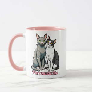 Sweet Talking Cat Couple Mug