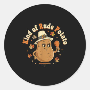 Sweet Tato And Kind Of Rude Tato Classic Round Sticker