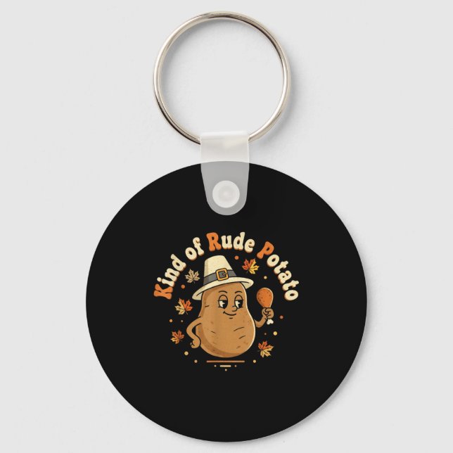 Sweet Tato And Kind Of Rude Tato  Keychain (Front)