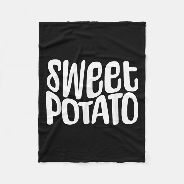 Sweet Tato And Kind Of Rude Tato, Thanksgiving Cou Fleece Blanket (Front)