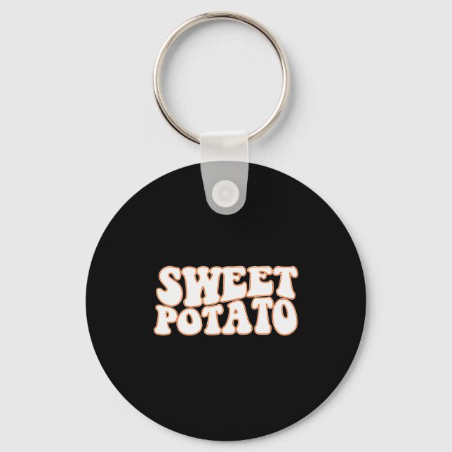 Sweet Tato And Kind Of Rude Tato, Thanksgiving Cou Keychain (Front)