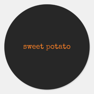 Sweet Tato And Kind Of Rude Tato Thanksgiving Coup Classic Round Sticker