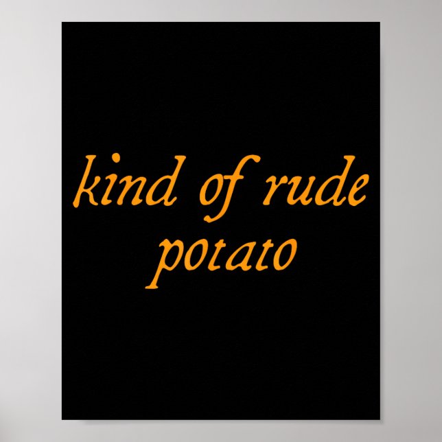 Sweet Tato, Kind Of Rude Tato, Matching Thanksgivi Poster (Front)