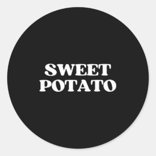 Sweet Tato Kind Of Rude Tato Thanksgiving Couples  Classic Round Sticker