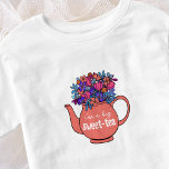 Sweet Tea Floral Teapot Sweetie Toddler T-shirt<br><div class="desc">Make your little one's tea party birthday celebration even more memorable with this adorable kid's tee shirt! Featuring an illustrated floral vintage teapot and a playful pun that says "I'm a big sweet tea, " this shirt is the perfect addition to your daughter's party outfit. Your daughter will love showing...</div>