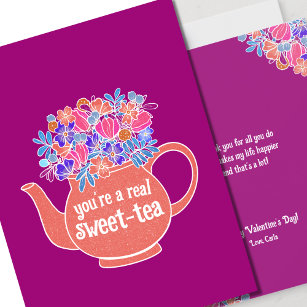 Sweet Tea Illustrated Valentine's Day Card