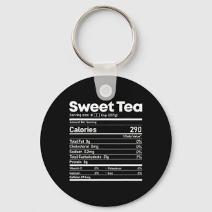 Sweet Tea Nutrition Facts Fun Thanksgiving Christm Keychain