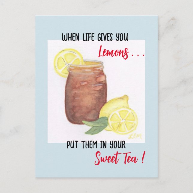 Sweet Tea Postcard (Front)