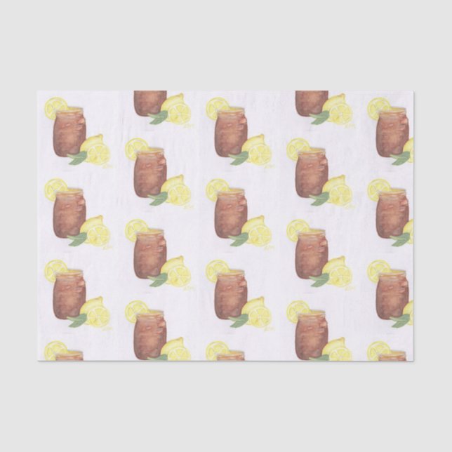 Sweet Tea with Lemon Tissue Paper (Front)