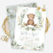 Sweet Teddy Bear Baby Shower Greenery Gold Balloon