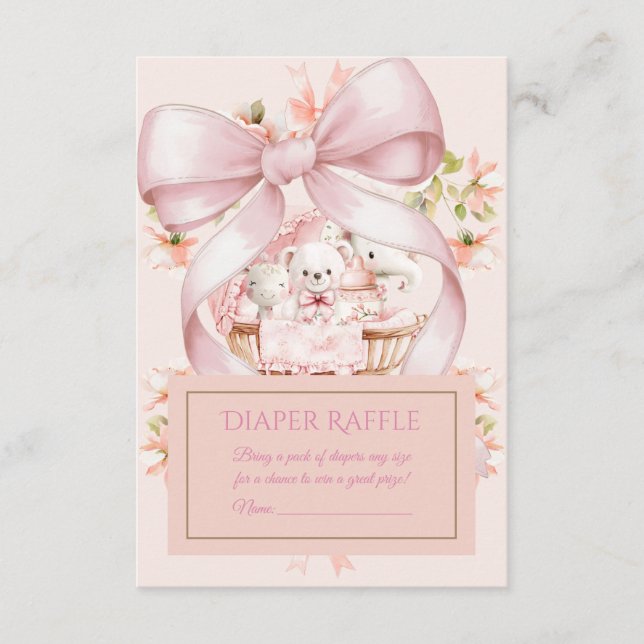 Sweet Teddy Bear Nursery Floral Insert (Front)