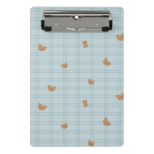 Sweet Teddy Bears Seamless Pattern – Cute Baby Mini Clipboard