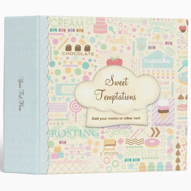 Sweet Temptations Bakery Boutique Binder (Front/Spine)