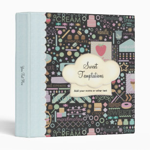 Sweet Temptations Bakery Boutique Black Binder