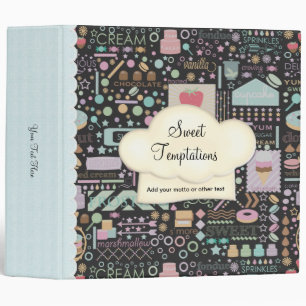 Sweet Temptations Bakery Boutique Black Binder