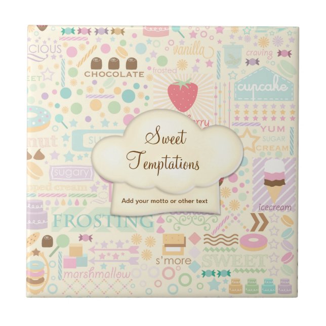 Sweet Temptations Bakery Boutique - Customize Tile (Front)