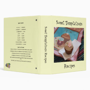 Sweet Temptations Recipes Binder