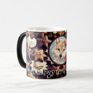 Sweet Things – Chocolate Star Cookies Circle Photo Magic Mug