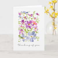Sweet Thinking of You Watercolor Floral 